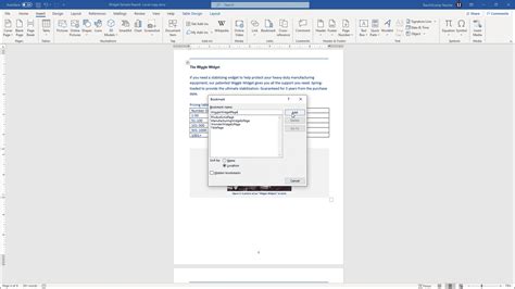 Add Bookmarks in Word Instructions and Video Lesson