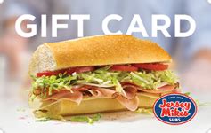 Add Jersey Mikes Gift Card To App
