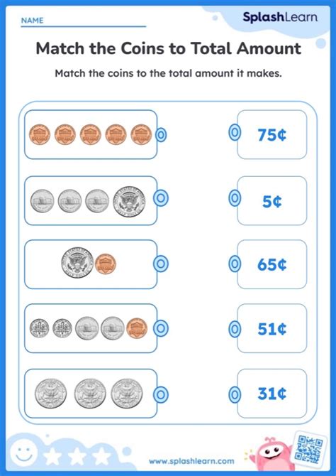 Add Money to Write the Total Amount Math Worksheets SplashLearn