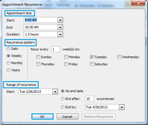 Add Recurring Appointments Procentive