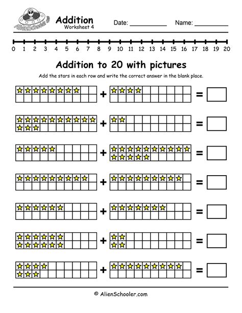 Add Within 20 Worksheets