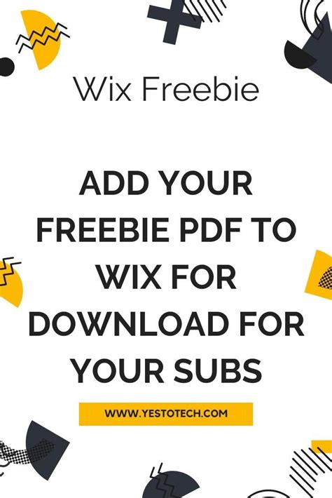 Add Your Freebie PDF To Wix For Download For Your Subscribers Email
