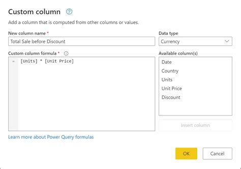 Add custom column with sheet name - Power BI