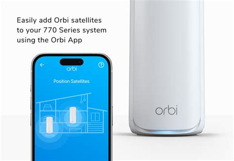 Add orbi satellite.  To find the app, scan a QR code or search for NETGEAR Your s...