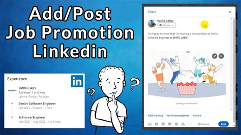 Add promotion to linkedin. Dec 6, 2022 ... Yes, people can see your promotion on LinkedIn. When you add a promotion to your profile, you can choose to notify your network about the ... 