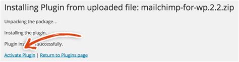 Add the MailChimp WordPress Plugin WPLauncher