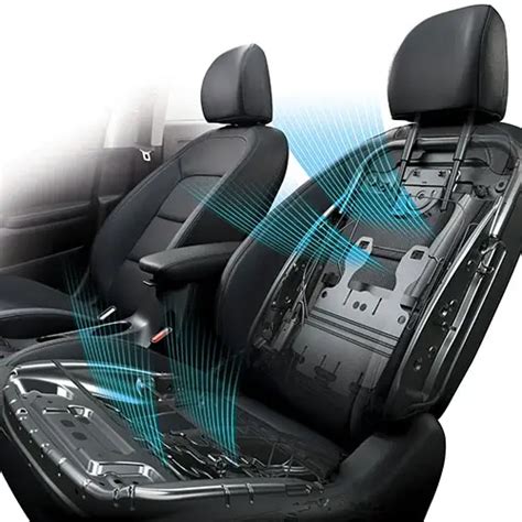 Cooled seats can blow refrigerated air on the occupant of the seat, while ventilated seats do not release refrigerated air. Ventilated seats have pierced meshes or holes that enable air to blow onto the person sitting on the seat. On the other hand, cooled seats have fitted cooling components in the form of small fans that ensure air .... 
