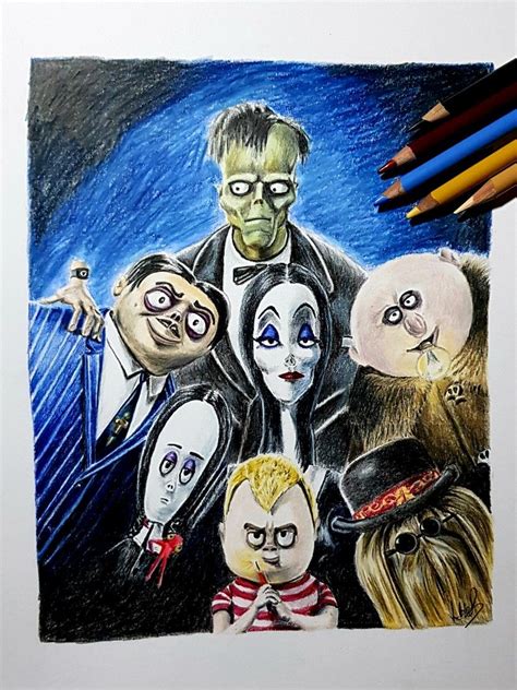 Addams Family Drawing