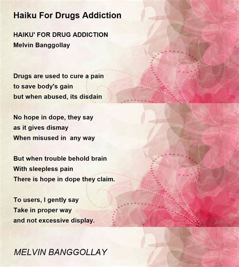Addiction Poems Rhymes