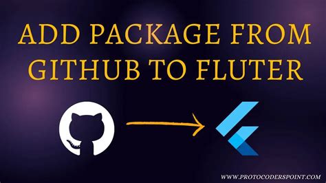 Adding A Package From Github Flutter Agency