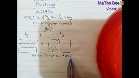 Adding Fractions Using Rectangular Models YouTube