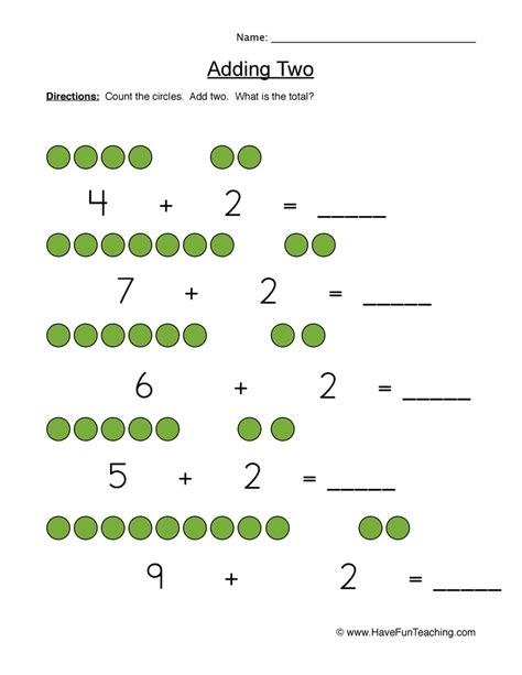 Adding Two Using Pictures Worksheet Addition flashcards, Have fun