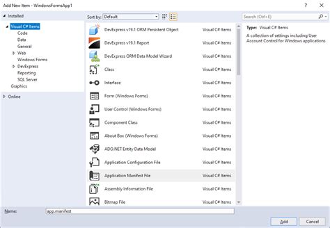 Adding a Manifest file to Application - DaniWeb