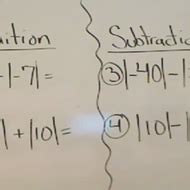Adding and Subtracting Absolute Value Tutorials Quizzes and Help
