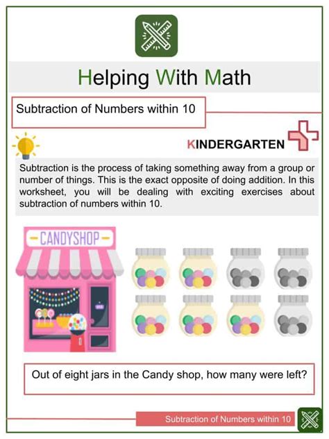 Adding and Subtracting To 10 and To 20 Seven Variations Helping With