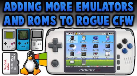 Adding games to pocketgo.  New PocketGo 2! Adding Emulators & ROMS! Rogue CFW! Soft Lo...