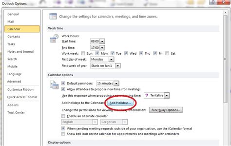 Adding public holidays in Outlook M2 Computing
