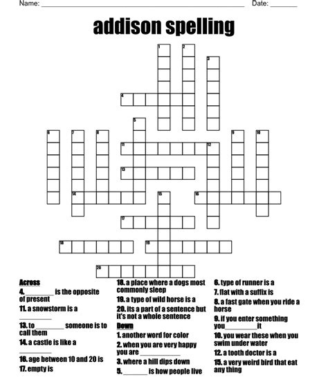 Crossword Solver / addison's-partner. Addison's Partner. Crossword Clue. We found 20 possible solutions for this clue. We think the likely answer to this clue is STEELE. You can easily improve your search by specifying the number of letters in the answer.. 