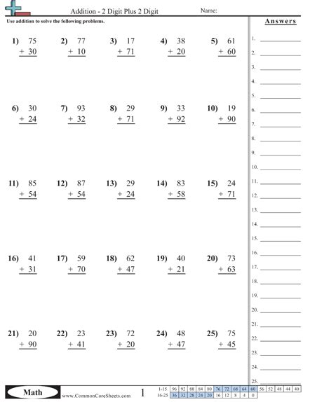 Addition Worksheets Common Core Math Worksheets Common Core Worksheets 7th Grade Math Worksheets