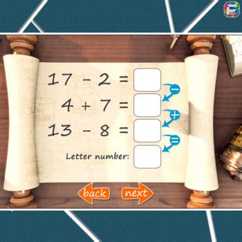 Addition and subtraction Cryptogram Puzzles Cryptex Math Facts Boom