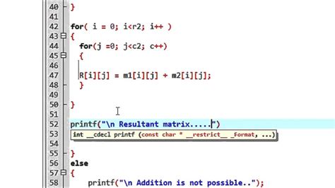 Addition of two matrix in c using 2d array.  In this C programming exam...