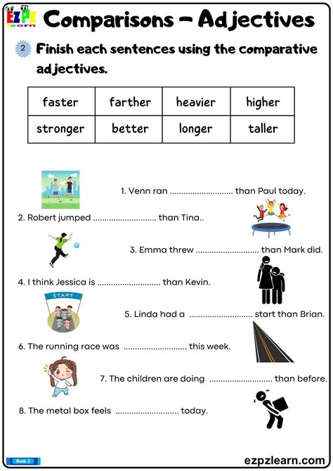 Addition worksheets for grade 1 pdf.  Includes finding adjectives in sentences, comparative an...