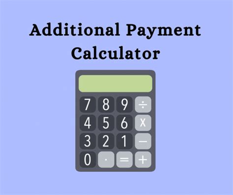Additional Payment Calculator
