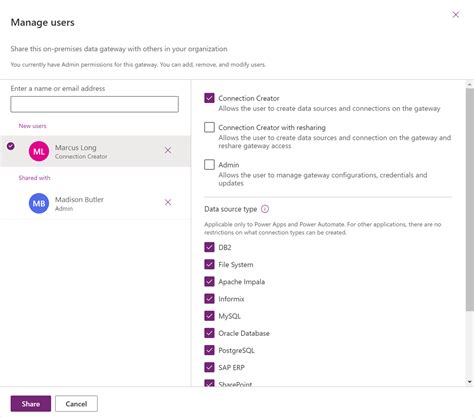 Additional gateway security roles for Power BI