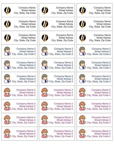 Address Label Template For Word Sample Templates Sample Templates