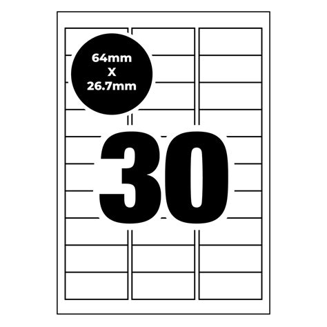 Address Label Template Word 30 Per Sheet