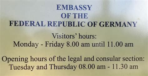 Address and opening hours - Federal Foreign Office - Auswärtiges …