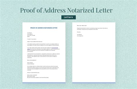 Address proof letter format for passport.  Download this Proof of Address Notarized Letter D...