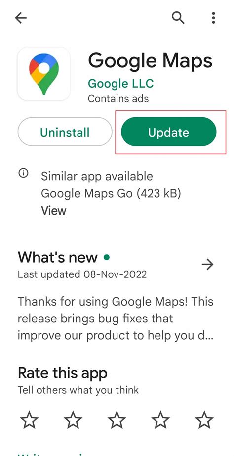 Address update in google maps
