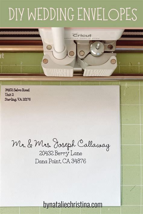 Addressing Envelopes with Cricut Tutorial Addressing envelopes