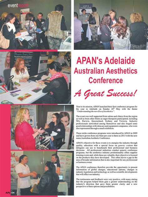 Adelaide Australian Aesthetics Conference Report 2013