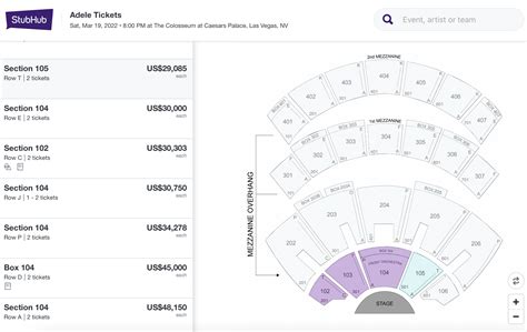 Adele Tickets Las Vegas Price