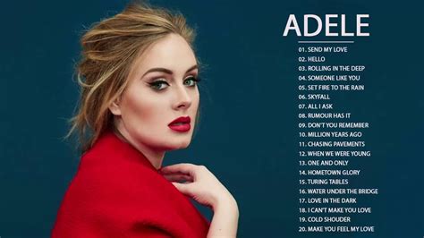 Adele and songs. Buy/Listen 25: http://smarturl.it/25Album?IQid=yt Buy/Listen 21: http://smarturl.it/Adele21Album?IQid=yt Buy/Listen 19: http://smarturl.it/19Album?IQid=yt ... 