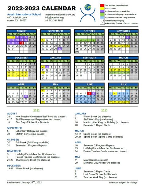 Adelphi Calendar Fall 2023