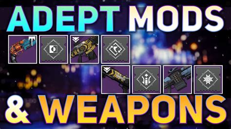 Adept weapons can use Adept mods and have