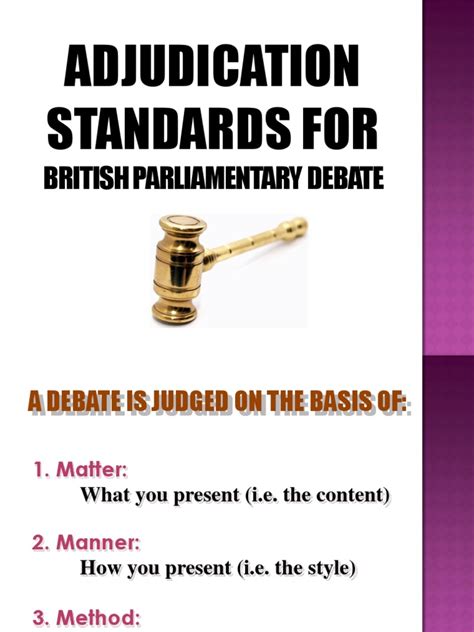 Adjudication Considerations for British Parliamentary Debate pdf