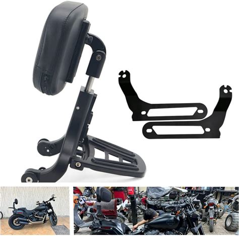 Adjustable Sissy Bar Backrest With Folding Luggage Rack For. 