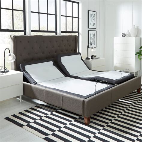Adjustable bed and headboard. King Bed Frame, Adjustable Upholstered Platform Bed Frame with Type-C&USB Ports, Wingback Storage Headboard, Solid Wood Slats Support, No Box Spring Needed, Modern Style, Dark Gray. Options: 3 sizes. 271. 100+ bought in past month. $9999. 