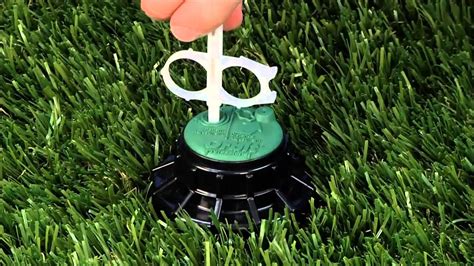 Adjusting orbit sprinkler head. 10 ft. to 15 ft. spray radius for large-sized lawns. 4 in. pop-up height. Nozzle easily adjusts spray from part to full circle. Durable metal cap is ideal for yards bordering frequent contact areas. 5-sealing surfaces defend against leaks on the stem and cap. Our new seal is over-molded with a core of ridged plastic, standing up to corrosives. 