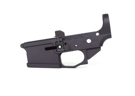 The ADM UIC-180 billet 7000 Series T6 lower receiver is outfitted with a Rear 1913 Rail Section to attach any 1913 Rifle Stock or Pistol Brace. This lower also includes our proprietary Ambidextrous magazine release, Ambidextrous bolt catch/ release lever, our dimpled take down and pivot pins and an installed milspec magazine release assembly. The UIC-180 Lower is coated in a Type III Teflon ... . 