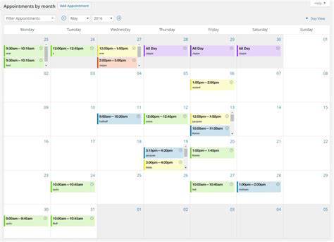 Admin Calendar for Appointments Heavily Improved BookingWP™