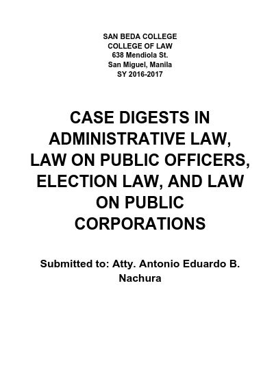 Admin Case Digests 2 1