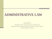 Admin Law Chap 5