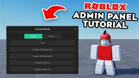 Admin panel roblox