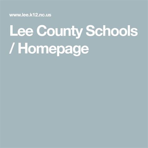 Administration - Lee County Schools / Homepage