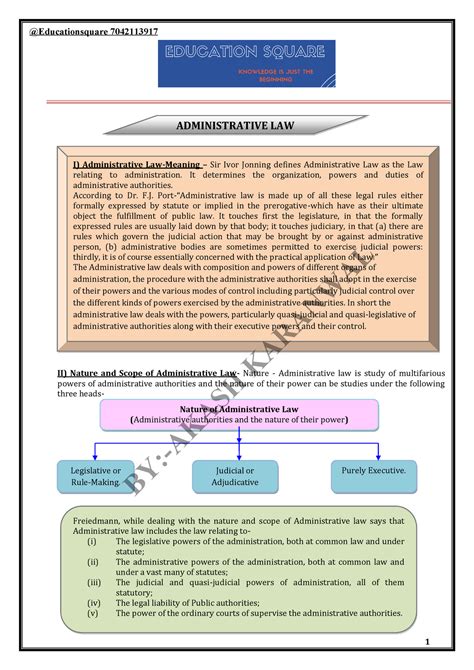 Administration Law Notes